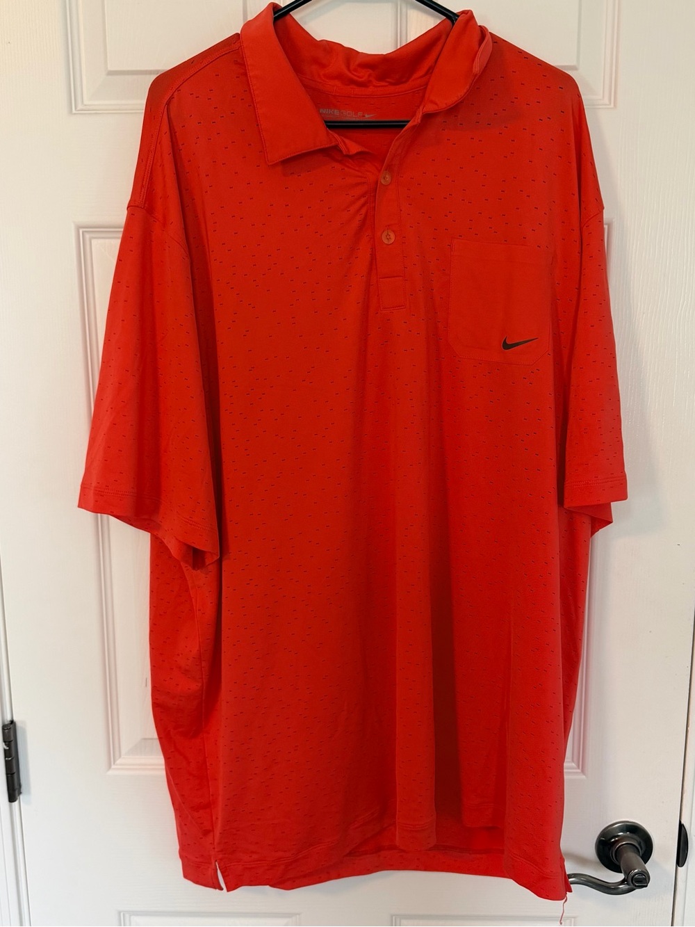 Nike Golf Dri-FIT Orange XXL Men's Short Sleeve Polo Moisture Wicking